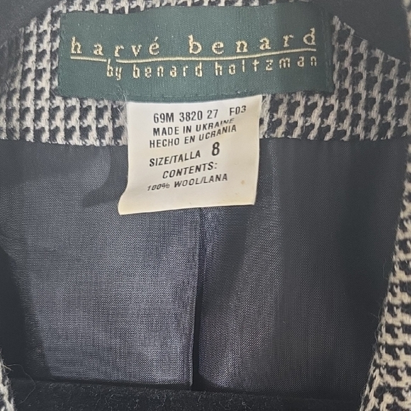 Harve Benard Houndstooth Wool Blazer - Picture 2 of 5